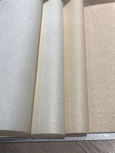 Promo Wallpaper Dinding Korea Polos Putih Gading Cream Gold Soft 15m2