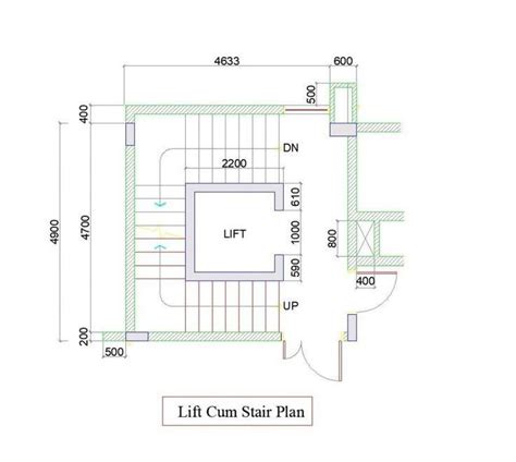 Stairs With Lift สถาปัตยกรรม บ้าน ขนาด