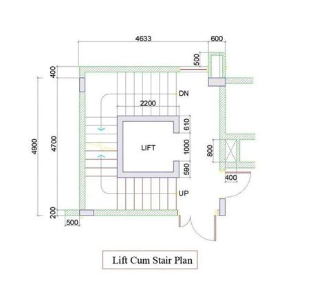 Stairs With Lift Arsitektur Tangga