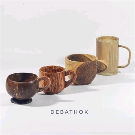 Jual Cangkir Batok Cangkir Kayu Kelapa Mug Kayu Jati Gelas Mug Bambu