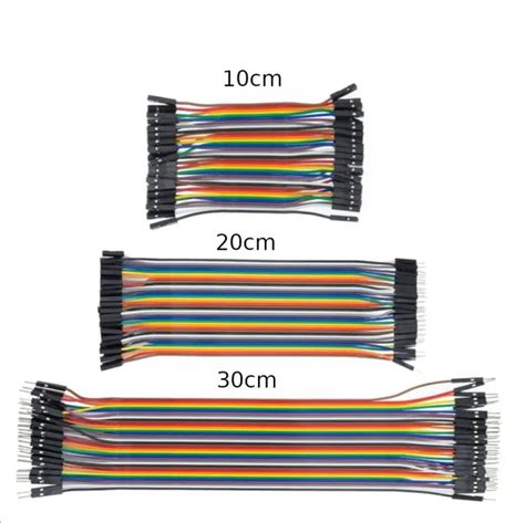 Pcs Cm Cm Cm Breadboard Connecting Jumper Wires Dupont Wire