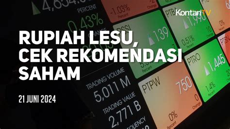 Rupiah Lesu Menembus Rp 16 420 Per Dolar AS Simak Rekomendasi Saham