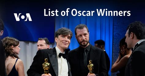 List Of Oscar Winners