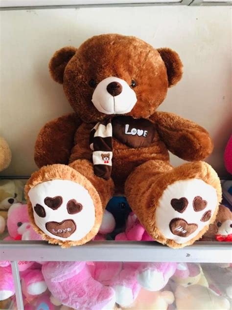 Promo Boneka Teddy Bear Jumbo Lucu Imut Meter Bear Coklat Tua