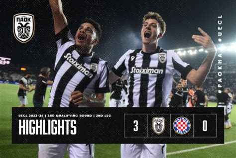 Highlights From Paok Vs Hadjuk Split Paokfc