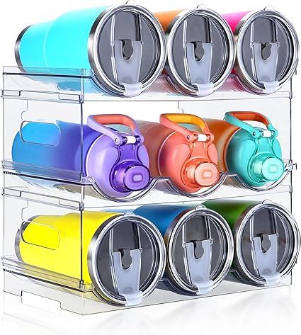 Amazon Iroonn Water Bottle Organizer For Cabinet Large