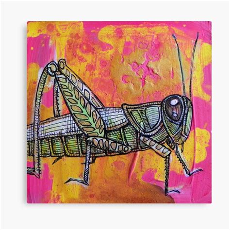 Grasshopper Canvas Print By Lynnetteshelley Redbubble