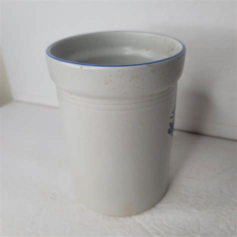 Vtg Pfaltzgraff Stoneware Yorktowne Crock Utensil Holder Usa Tall