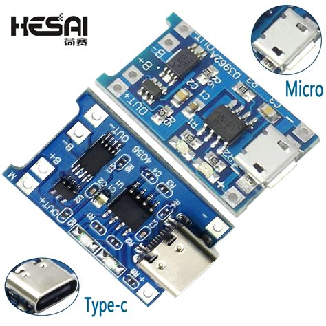 Carte De Charge De Batterie Au Lithium 5V Micro Type C USB 1A 18650