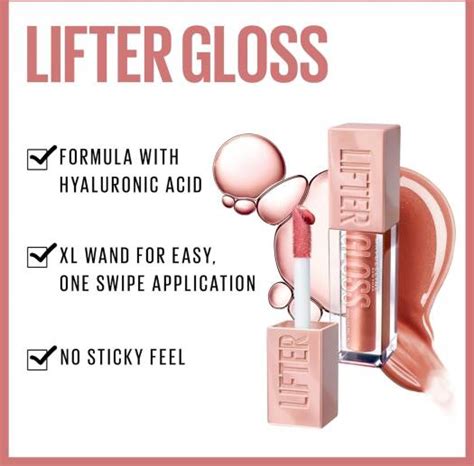 Maybelline Lifter Gloss Hydrating Lip Gloss With Hyaluronic Acid High Shine For Plumper