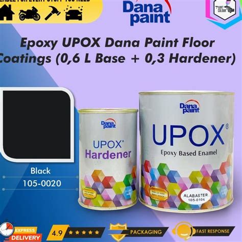 Jual Cat Lantai Epoxy Upox Dana Paint Floor Coatings Black