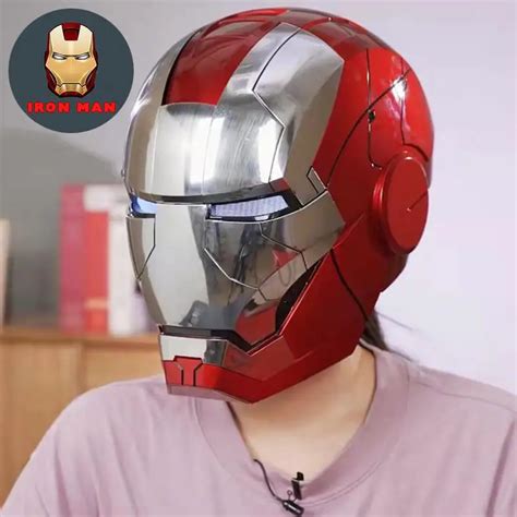 Disney Tony Stark Mk5 Capacete El Trico Capacete De Abertura E