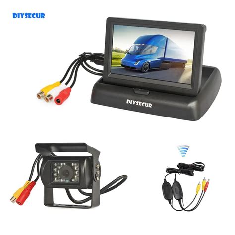 Diysecur Wireless Foldable Rear View Monitor Car Monitor