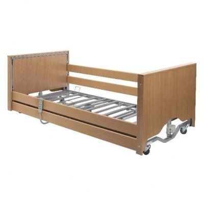 Casa Elite Low Profiling Bed W Wooden Rails Hospital Beds