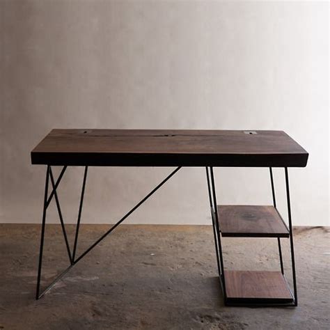 Walnut Slab Desk Taylor Donsker Design