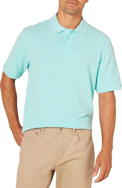 Amazon Essentials Mens Regular Fit Cotton Pique Polo Shirt Available