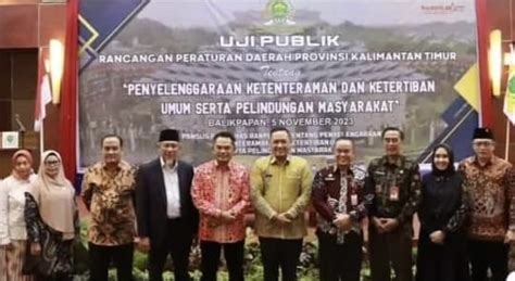 Pansus Ranperda Trantibumlinmas DPRD Kaltim Gelar Uji Publik Di Balikpapan