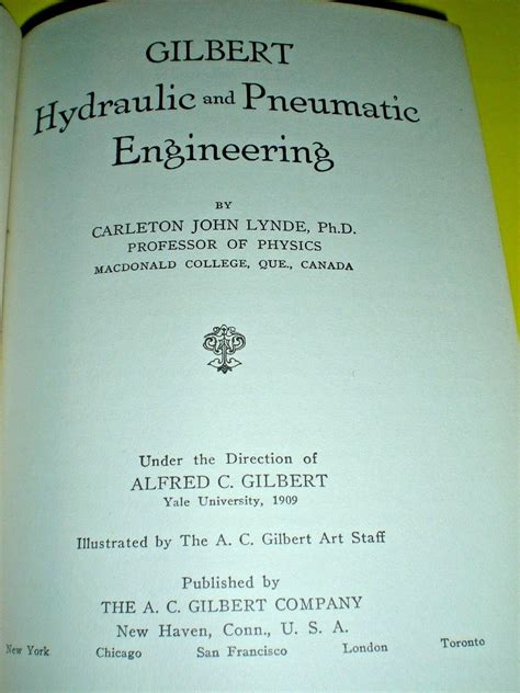 Gilbert Hydraulic Pneumatic Engineering Carleton John Lynde