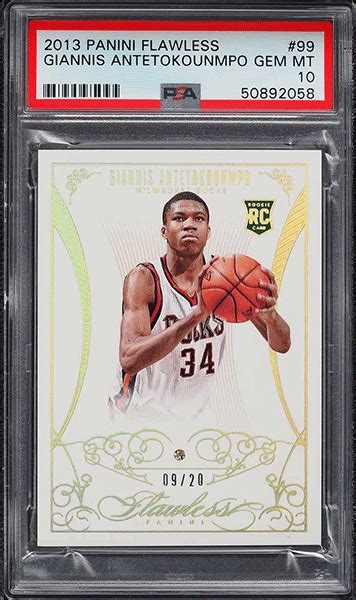 Top 10 Giannis Antetokounmpo Rookie Cards - Recent Sales