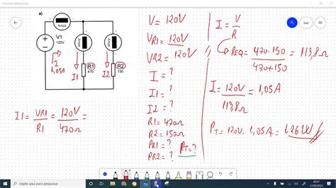 Calculando Tens O Corrente E Pot Ncia De Um Circuito Em Paralelo Youtube