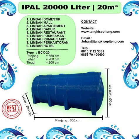 Jual System Biotech Ipal Kapasitas Liter Day M Day Shopee