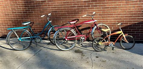 3 Vintage Amf Roadmaster Skyrider Deluxe Set Of Man Woman Boys Bicycle