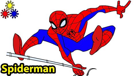 Spiderman Web Slinging Drawings