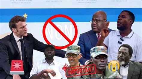 URGENT MACRON DEMANDE A FATSHI DE CEDER UNE PARTI DE TERRE A KAGAME