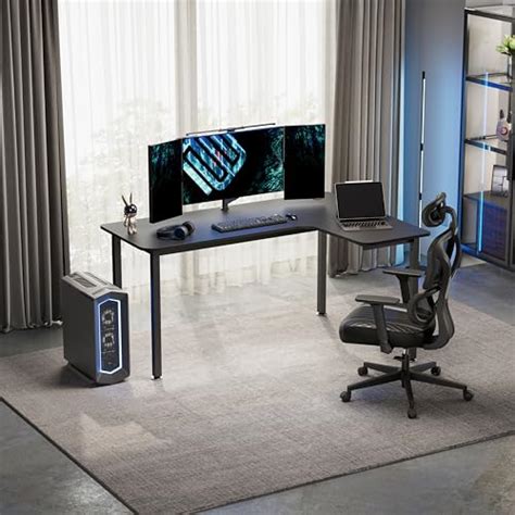 EUREKA ERGONOMIC Gaming Tisch 155cm L Form