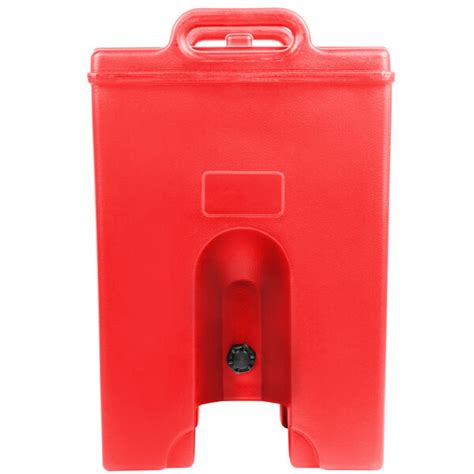 Cambro 250LCDPL158 Camtainer 2 5 Gallon Hot Red Insulated Soup Carrier
