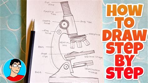 How To Draw A Microscope Step By Step