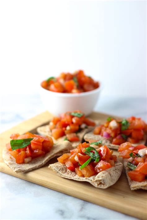 Bruschetta With Toasted Pita Bread Exploring Healthy Foods