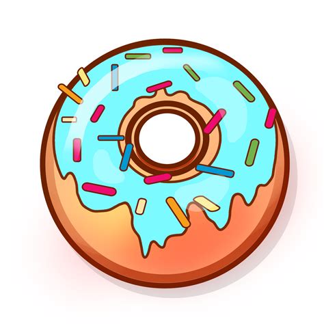 Doughnut Clipart Blue Doughnut Blue Transparent Free For Download On