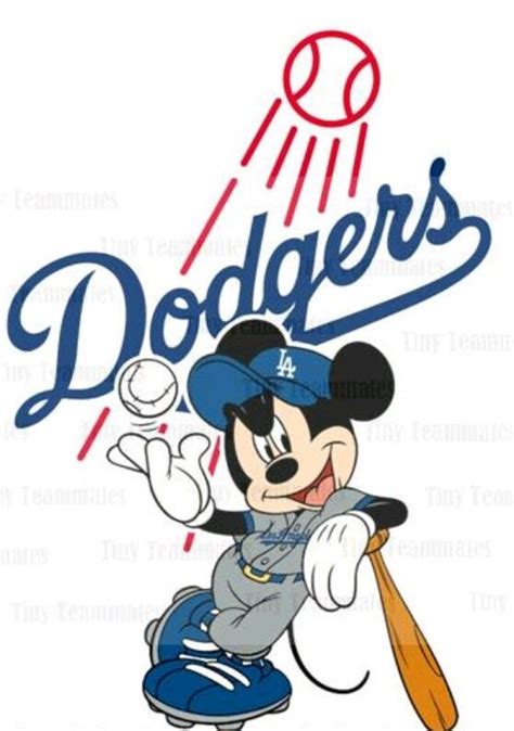 Dodgers La Dodgers Baseball Mickey And Minnie Kissing