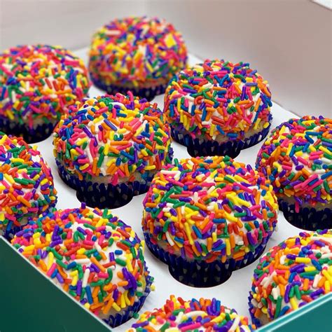 Rainbow Sprinkle Cupcakes