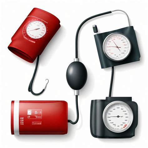 Un Reloj Rojo Y Negro Y Un Reloj Blanco Y Negro Vector Premium