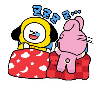 Bt21 Cooky Sticker Bt21 Cooky Chimmy Discover Share Gifs Artofit