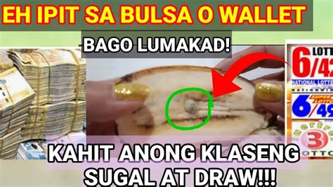 Eh Ipit Sa Bulsa At Wallet Bago Tumaya At Pumunta Sa Sugalan Para