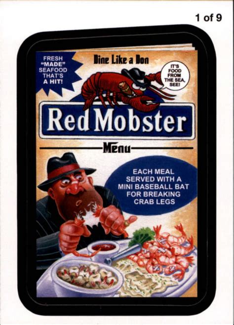 2013 Topps Wacky Packages Series 11 Rude Food 1 Reb Mobster Nm Mt