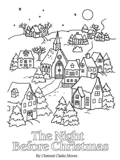 Free Printable Twas The Night Before Christmas Coloring Pages 12688 Hot Sex Picture