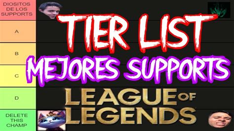 TIER LIST De Los MEJORES SUPPORTS De LEAGUE OF LEGENDS TIERMAKER