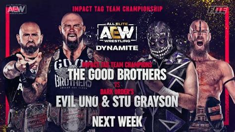 Impact Tag Title Match Set For Next Weeks Aew Dynamite