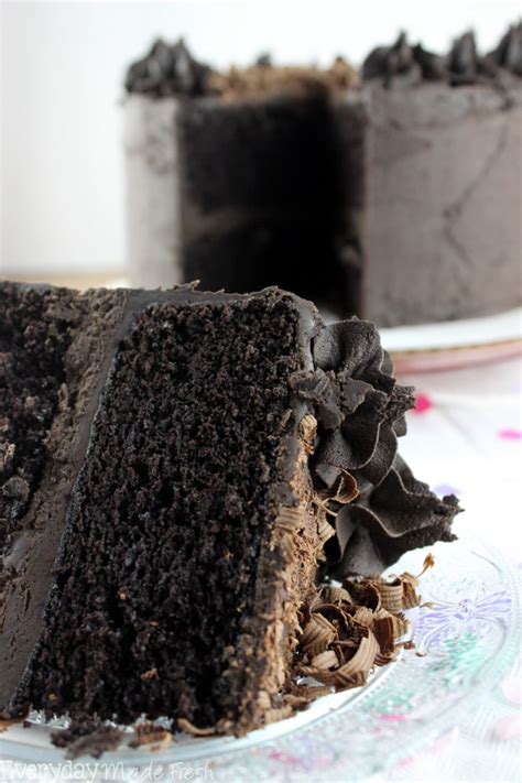 Double Dark Chocolate Cake - Everyday Made Fresh