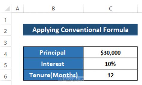 Personal Loan Emi Calculator Excel Format 2 Suitable Examples