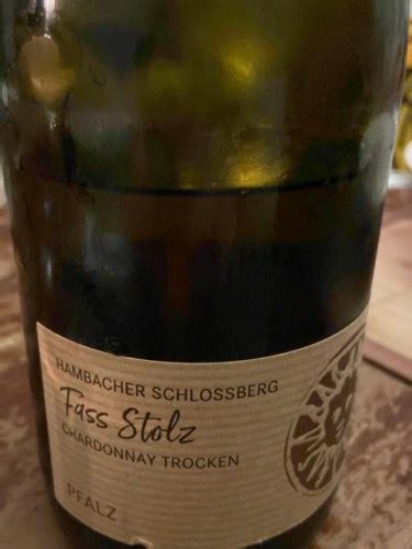 Weingut Sommer Hambacher Schlossberg Fass Stolz Chardonnay Trocken