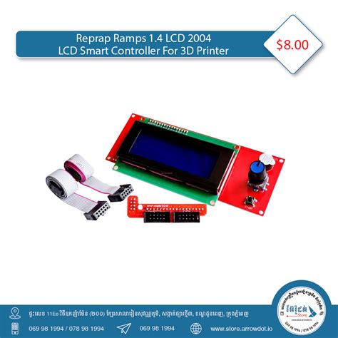 Reprap Ramps 1 4 LCD 2004 Smart Controller For 3D Printer Arrowdot Store