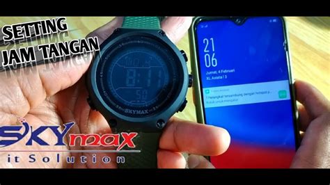 Cara Setting Waktu Jam Tangan Skymax Dengan Mudah Youtube