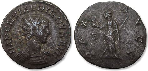 ROMAN EMPIRE AE Silvered Antoninianus 283 284 A D Numerian