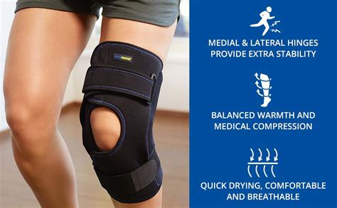 Actimove Sports Edition Wrap Around Hinged Knee Brace Provides