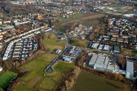 Bochum Aus Der Vogelperspektive Erweiterungs Neubau Baustelle Auf